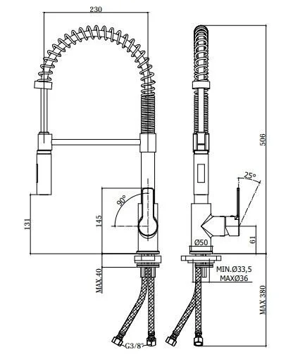 Смеситель для кухни Paffoni Red хром RED179CR