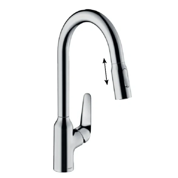 Смеситель для кухни Hansgrohe Focus 71820 с выдвижным изливом
