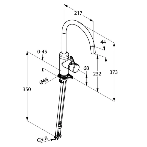 Смеситель для кухни Kludi Bingo Star 42809 латунь