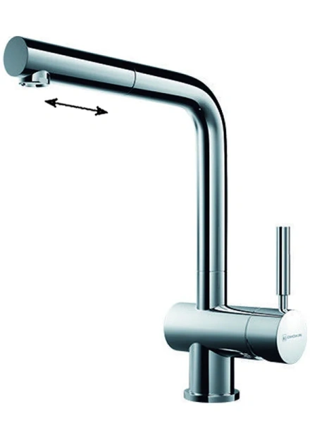 Смеситель для кухни Omoikiri Koriyama-S нержавеющая сталь 4991006