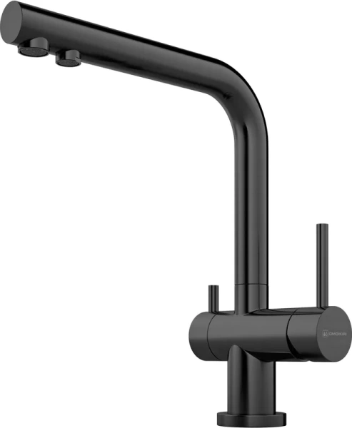 Смеситель для кухни Omoikiri Nagano-GB + Pure drop Lite графит 4284.8028