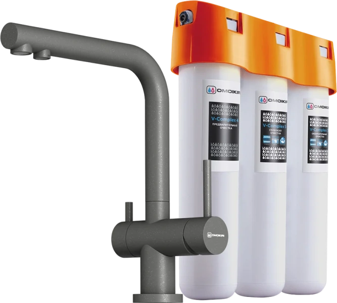 Смеситель для кухни Omoikiri Nagano-PL-P платина 4064.8028P