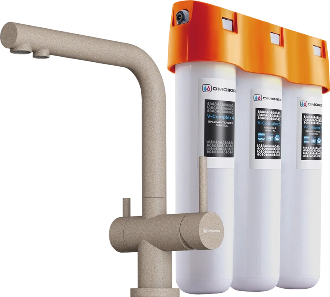 Смеситель для кухни Omoikiri Nagano-SA-P бежевый 4055.8028P