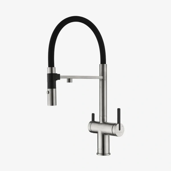 Смеситель для питьевой воды Paulmark Gravity нержавеющая сталь Gr213888-BS