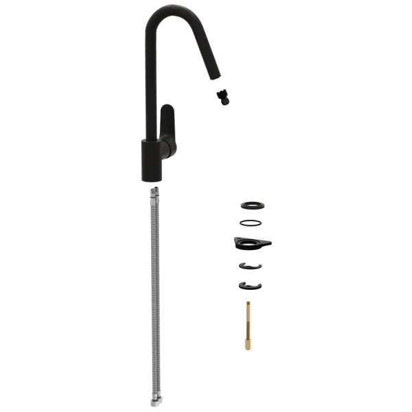 Смеситель для кухни VitrA Root Round матовый черный A4274236EXP