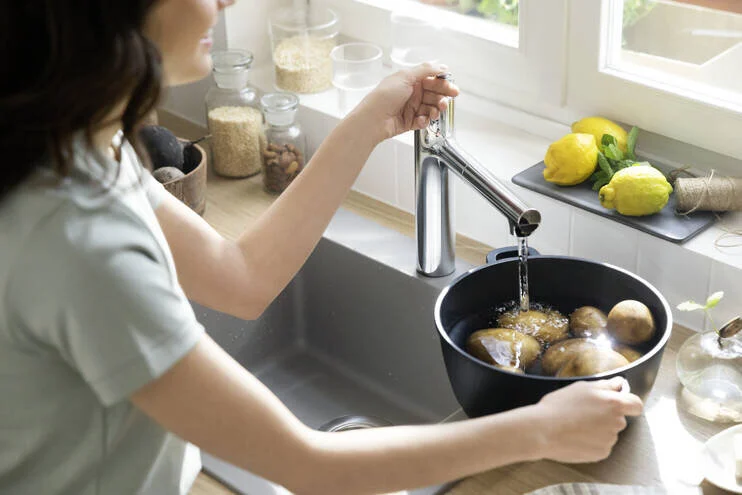 Смеситель для кухни Hansgrohe Zesis M33 74801 с вытяжным душем