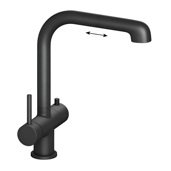 Смеситель для питьевой воды Timo Saona черный матовый 2346/03FL