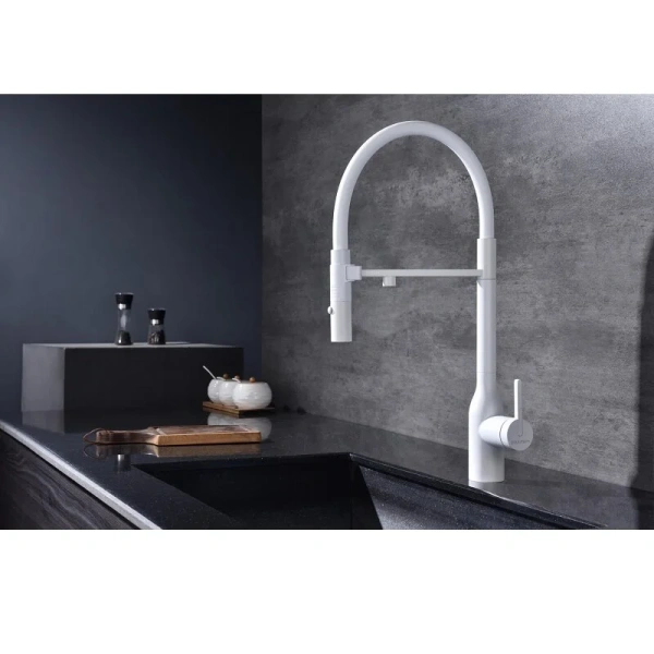 Смеситель для питьевой воды Paulmark Magneto One белый матовый Ma213188-WH