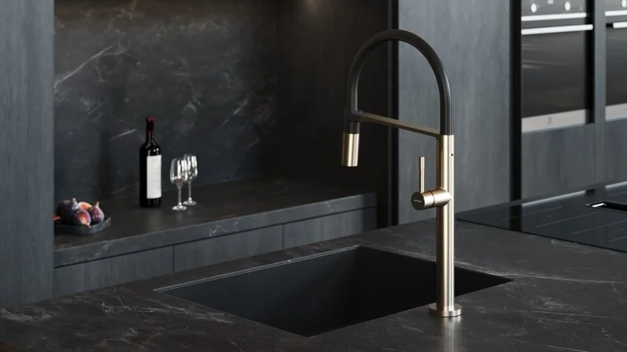 Смеситель для кухни Boheme Uno nikel brush 114-NB