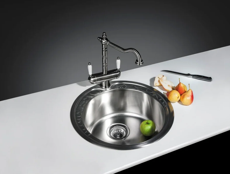 Смеситель для кухни Omoikiri Amagasaki-SI античное серебро 4994045