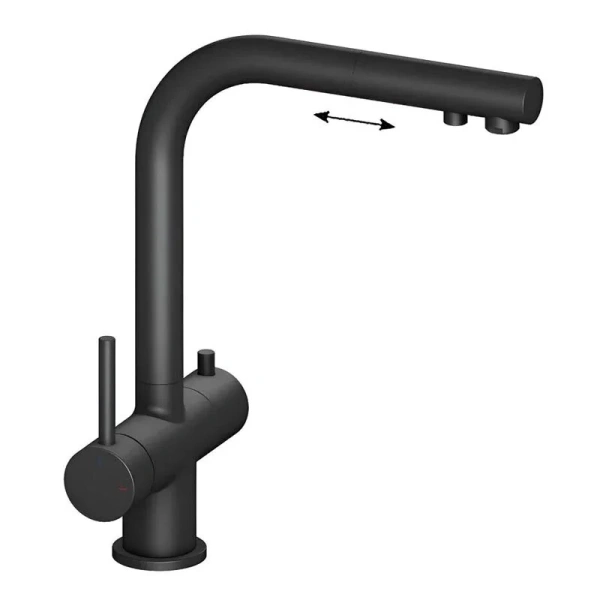 Смеситель для питьевой воды Timo Saona черный матовый 2356/03FL