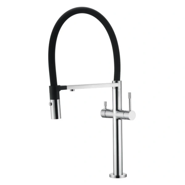 Смеситель для кухни Boheme Uno c краном для питьевой воды хром 115-CR