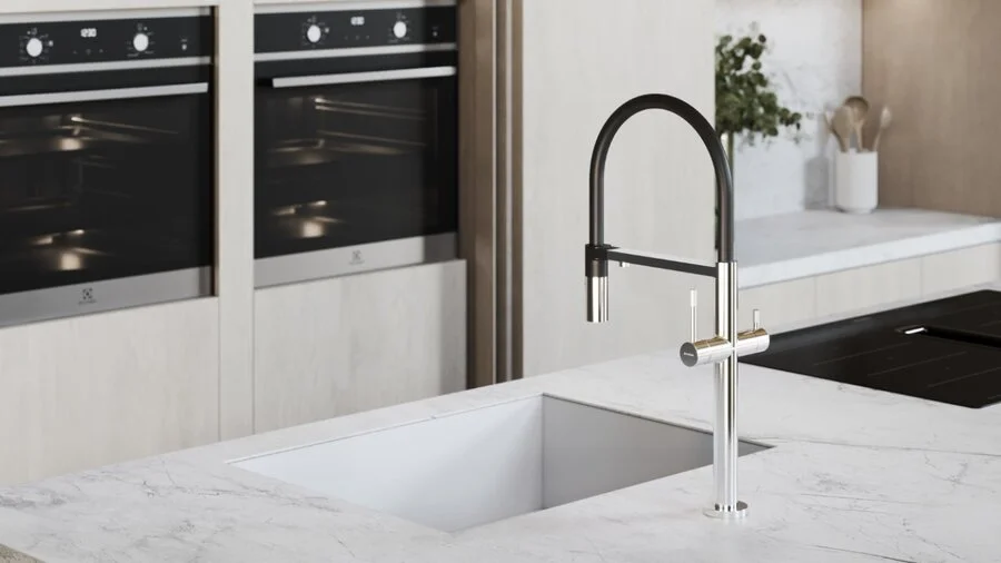 Смеситель для кухни Boheme Uno c краном для питьевой воды хром 115-CR