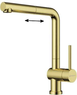 Смеситель для кухни Omoikiri Akashi-S-LG светлое золото 4994263