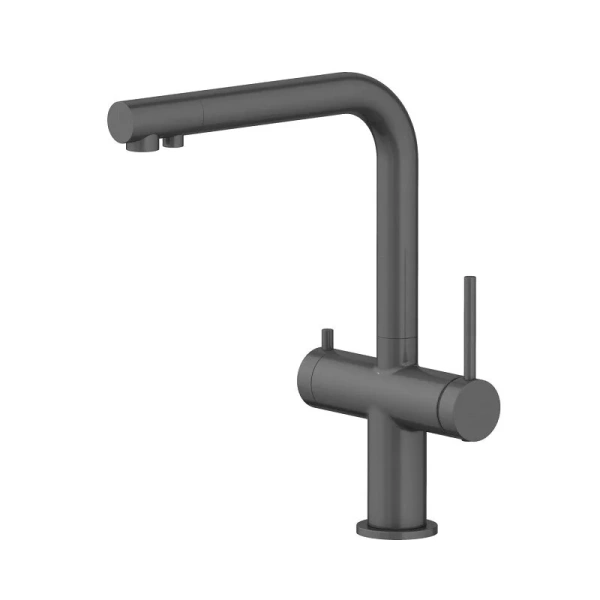 Смеситель для питьевой воды Акватек Европа оружейная сталь AQ1385BGM