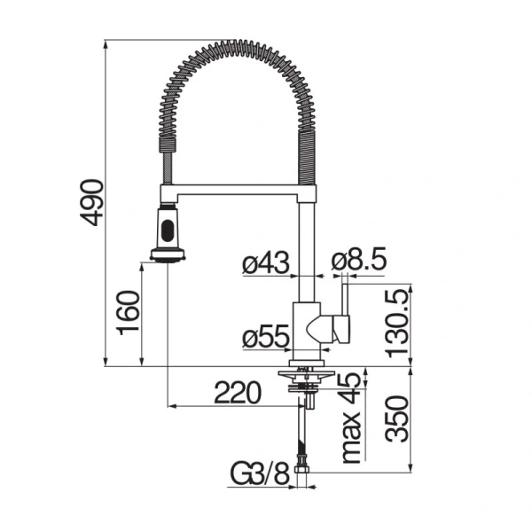 Смеситель для кухни Nobili Live LV00300/3 латунь