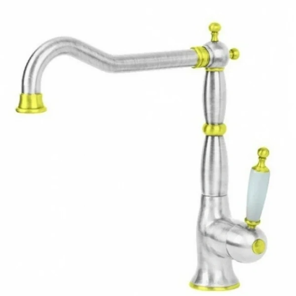 Смеситель для кухни Migliore Oxford хром/золото 18260