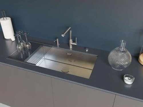 Смеситель для кухни Omoikiri Nakagawa 2 Plus-BN нержавеющая сталь 4994342