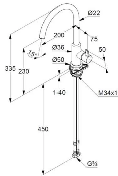 Смеситель для кухни Kludi Bingo Star хром 468030578