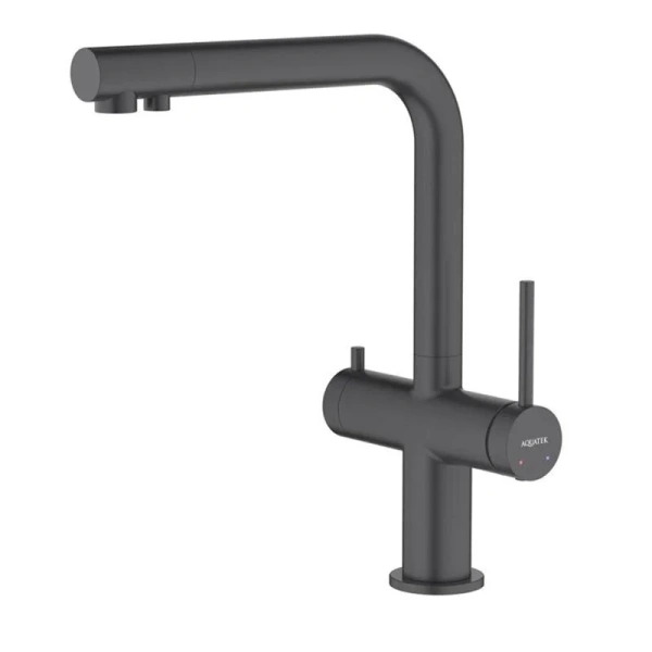 Смеситель для кухни Акватек Европа черный AQ1385MB