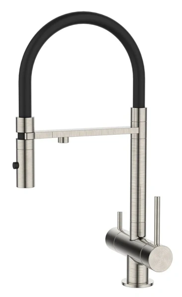 Смеситель для питьевой воды IDDIS Ace с гибким изливом сатин ACEBNFFi05