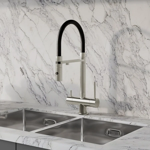 Смеситель для питьевой воды IDDIS Ace с гибким изливом сатин ACEBNFFi05