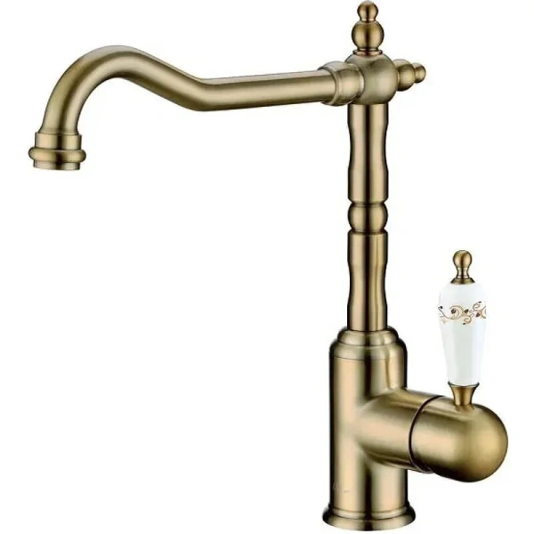 Смеситель для кухни Boheme Kitchen бронза ручка Provanse 101-PR