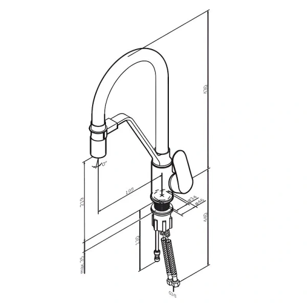 Смеситель для кухни AM.PM Like F80078 с каналом для питьевой воды