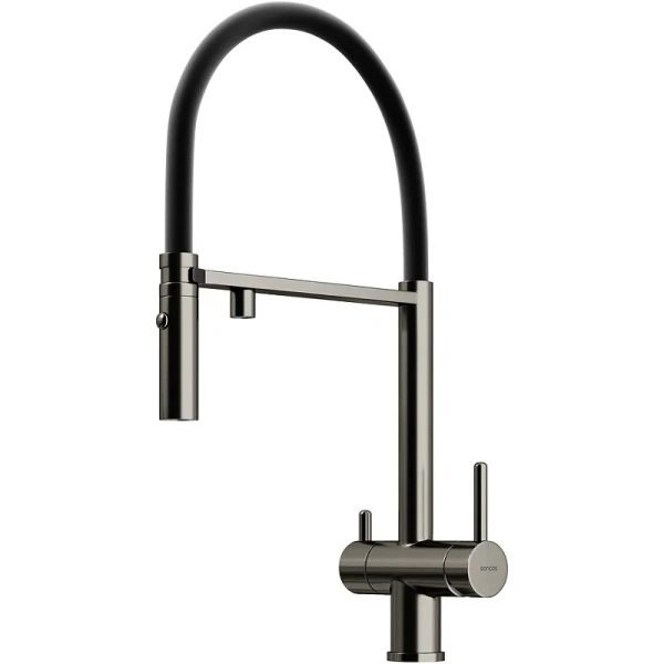 Смеситель для питьевой воды Sancos Imola вороненая сталь/черный SC4010GG