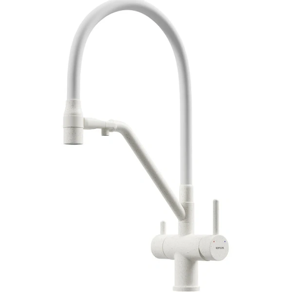 Смеситель для кухни Sancos Dora белый матовый SC4003MW