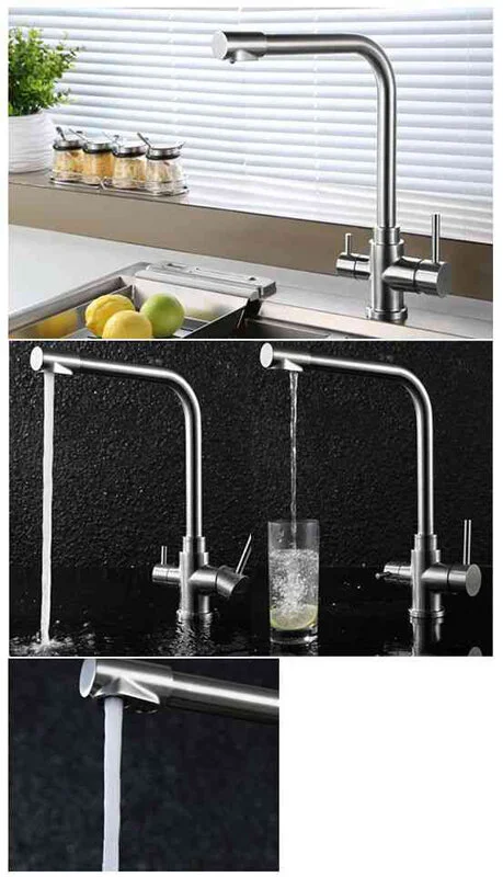 Смеситель для кухни BelBagno с краном для питьевой воды BB-LAM15-IN