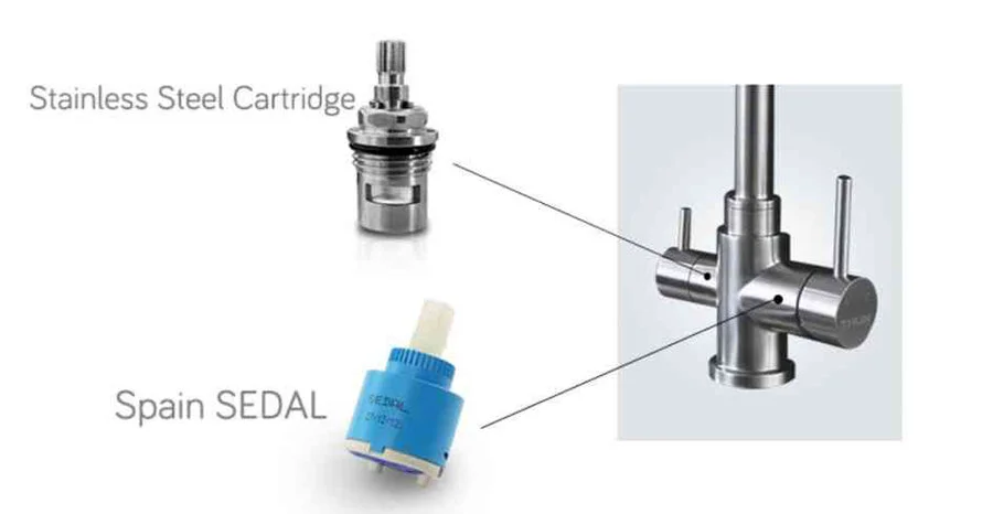 Смеситель для кухни BelBagno с краном для питьевой воды BB-LAM15-IN