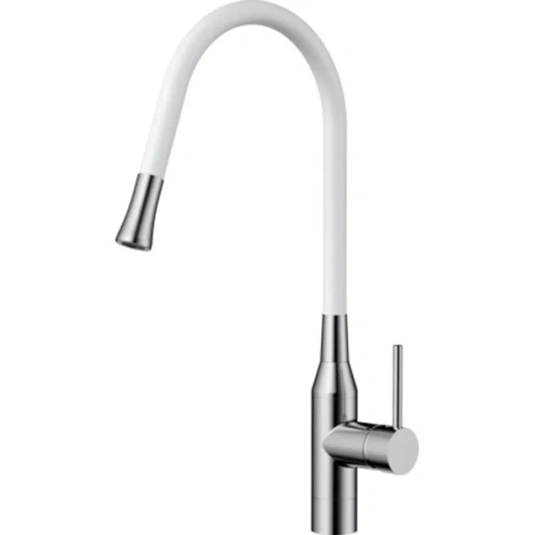 Смеситель для кухни Omoikiri Yatomi-BN-WH нержавеющая сталь/белый 4994250