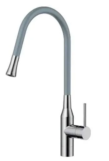 Смеситель для кухни Omoikiri Yatomi-BN-GR нержавеющая сталь/серый 4994251