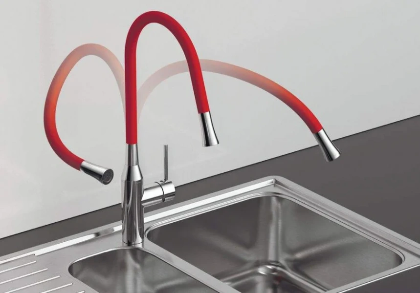 Смеситель для кухни Omoikiri Yatomi-BN-GR нержавеющая сталь/серый 4994251