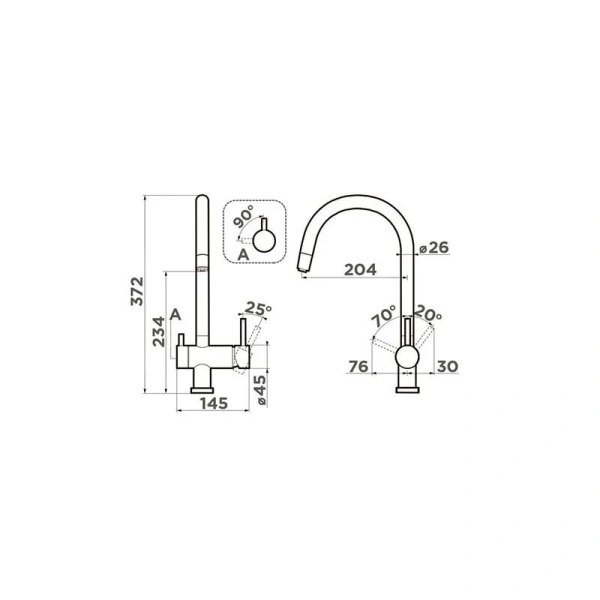 Смеситель для питьевой воды Omoikiri Yamada-P BE ваниль 4974397