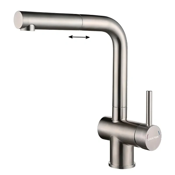 Смеситель для кухни Paulmark Dosse Do214418 с выдвижным шлангом