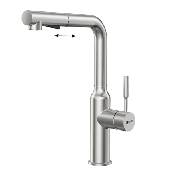 Смеситель для кухни Lemark Expert с вытягивающимся поворотным изливом LM5085S