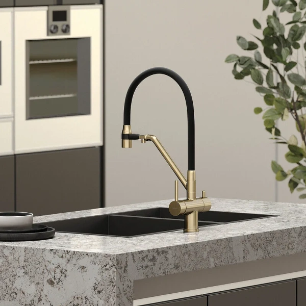 Смеситель для кухни Sancos Dora золото SC4003BG