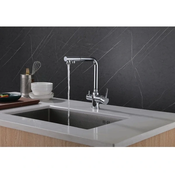 Смеситель для кухни Abber Emotion хром AF8814 Staron