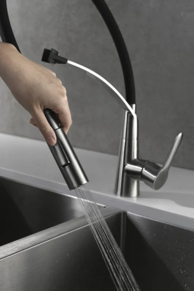 Смеситель для кухни BelBagno Nova двухрежимный BB-LAM36-IN Staron