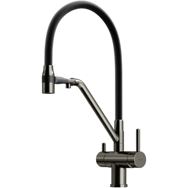 Смеситель для кухни Sancos Dora вороненая сталь SC4003GG