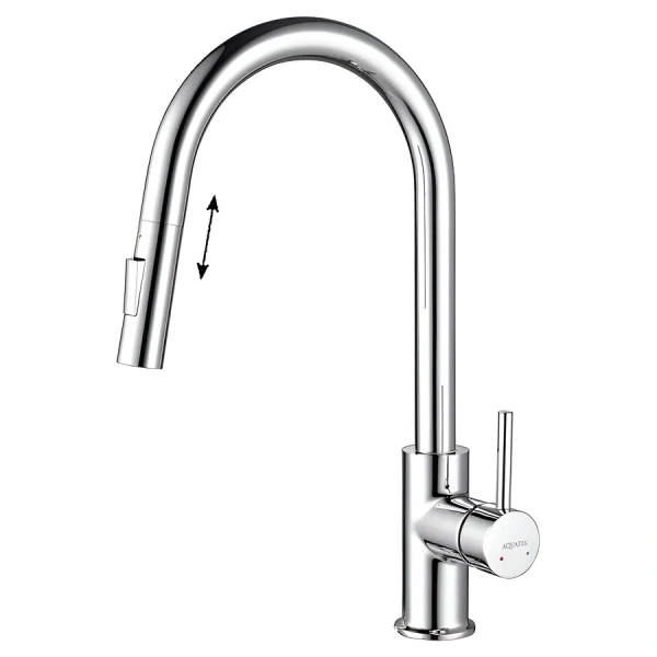 Смеситель для кухни Акватек Европа хром AQ1384CR