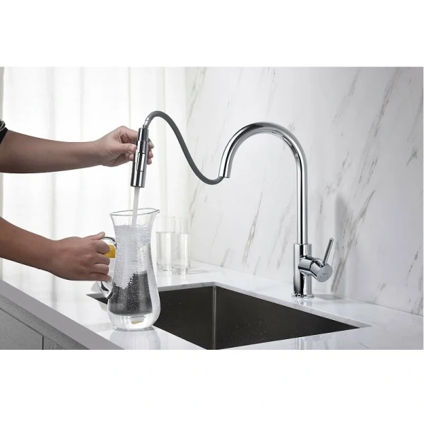 Смеситель для кухни Акватек Европа хром AQ1384CR