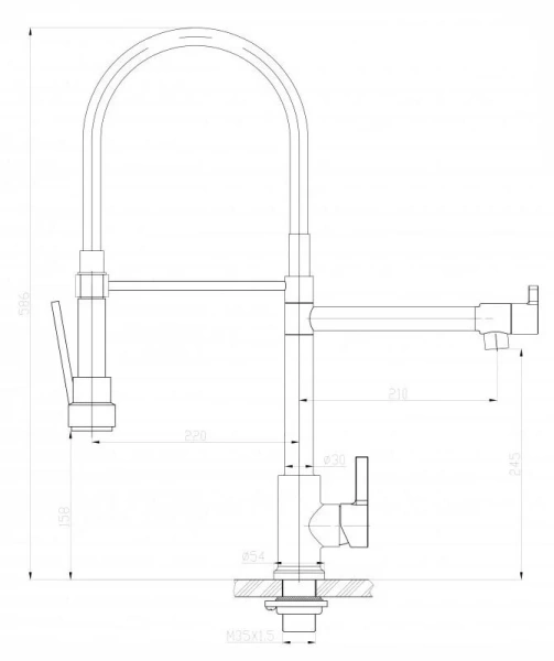 Смеситель для кухни BelBagno сатин BB-LAM50-IN