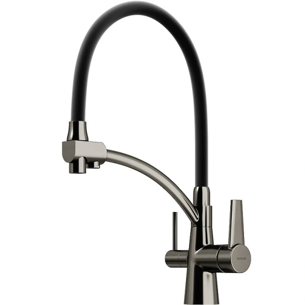 Смеситель для кухни Sancos Eri вороненая сталь SC4001GG