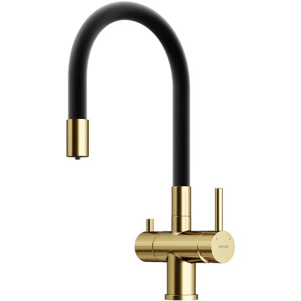 Смеситель для кухни Sancos Lucia золото SC4004BG