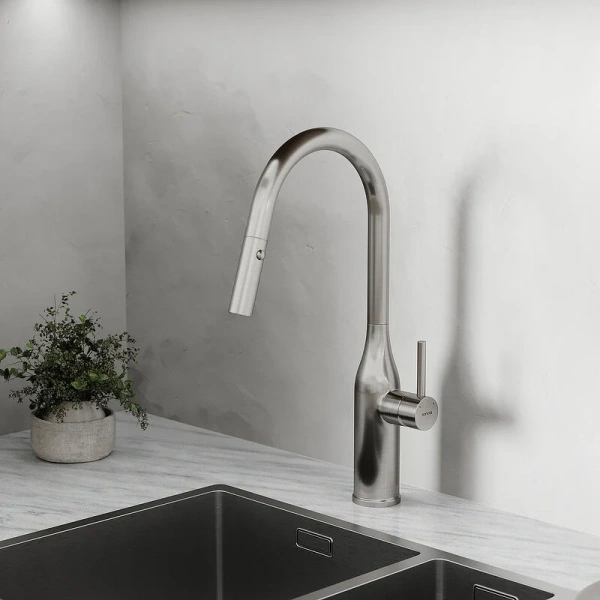 Смеситель для кухни Sancos Grand нержавеющая сталь SC4002BNG