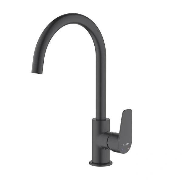 Смеситель для кухни Акватек Бетта черный AQ1182MB