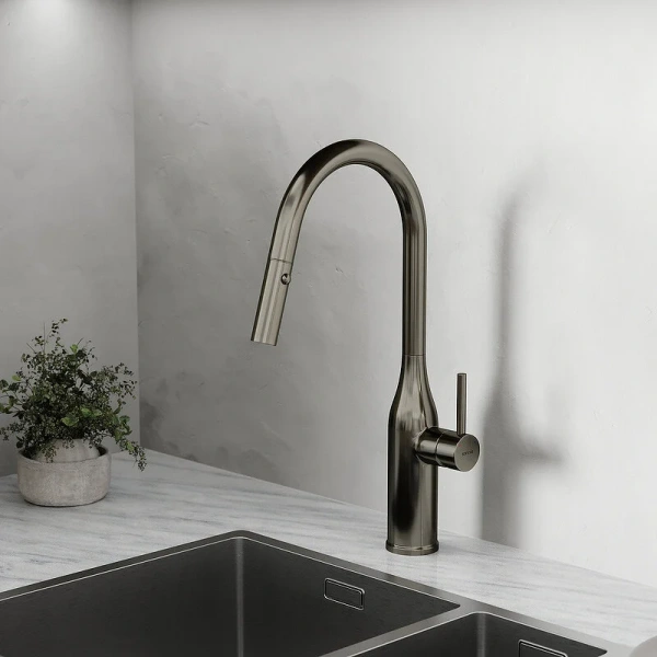 Смеситель для кухни Sancos Grand вороненая сталь SC4002GG